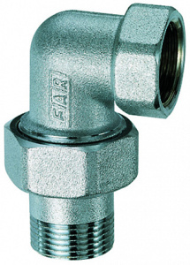 Фитинг угловой трехсоставной 1 1/2", ВР-американка FAR