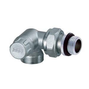 Вентиль запорный трехосевой левосторонний, 1/2", ВР, EPDM FAR