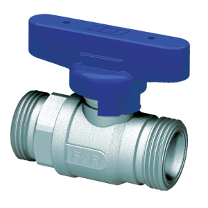Кран шаровой FAR 3/4", НР, син. бабочка, хром