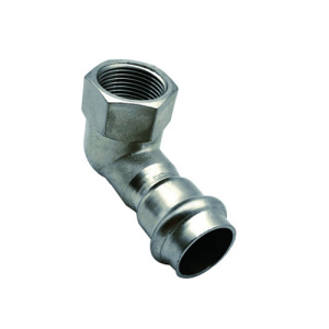 Угольник-пресс ВР 18x1/2", 90°, нержавеющая сталь, Kromwell