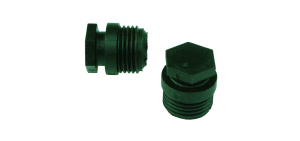 Заглушка ПВДФ, 1/2", цвет черный Henco