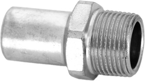 Муфта-пресс вставка-НР 18x1/2", нержавеющая сталь, Kromwell