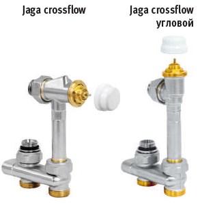 Термостатический прямой H-образный клапан Jaga 3/4" Eurocone