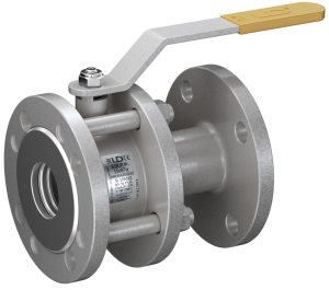 Кран шаровой LD КШЦФ DN65, Pn16 фланец, сталь 20, рычаг