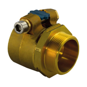 Наконечник зажимной WIPEX PN10 28*4,0-G1"НР '1И, DR-латунь, Uponor