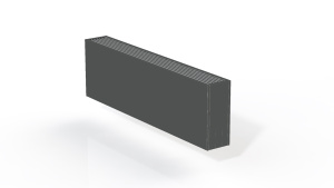 Конвектор настенный Gekon 30х060х13 RAL7048_mat