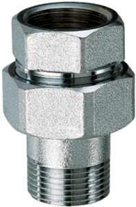 Фитинг прямой трехсоставной 3/8", ВР-американка FAR