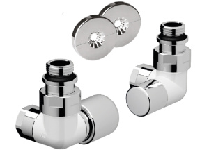 Комплект трехосевой 1/2" с гайкой М24*19 правый, сереб./бел.