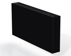Конвектор настенный Gekon 13х170х13 RAL9005_mat