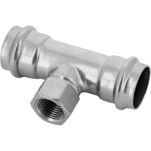 Тройник-пресс ВР 18x1/2"x18, нержавеющая сталь, Kromwell