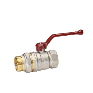 Кран шаровой TEMPER 3/4", ВР-"американка", красн. рычаг