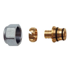 Концовка для труб PEX, 17х2,25, М24х19 FAR