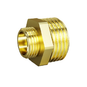 Ниппель переходной, DN15х10, 1/2"х3/8", НР-НР, латунь LD