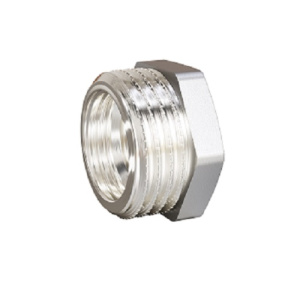 Футорка DN25х15 (1"НР х 1/2" ВР) латунь никель