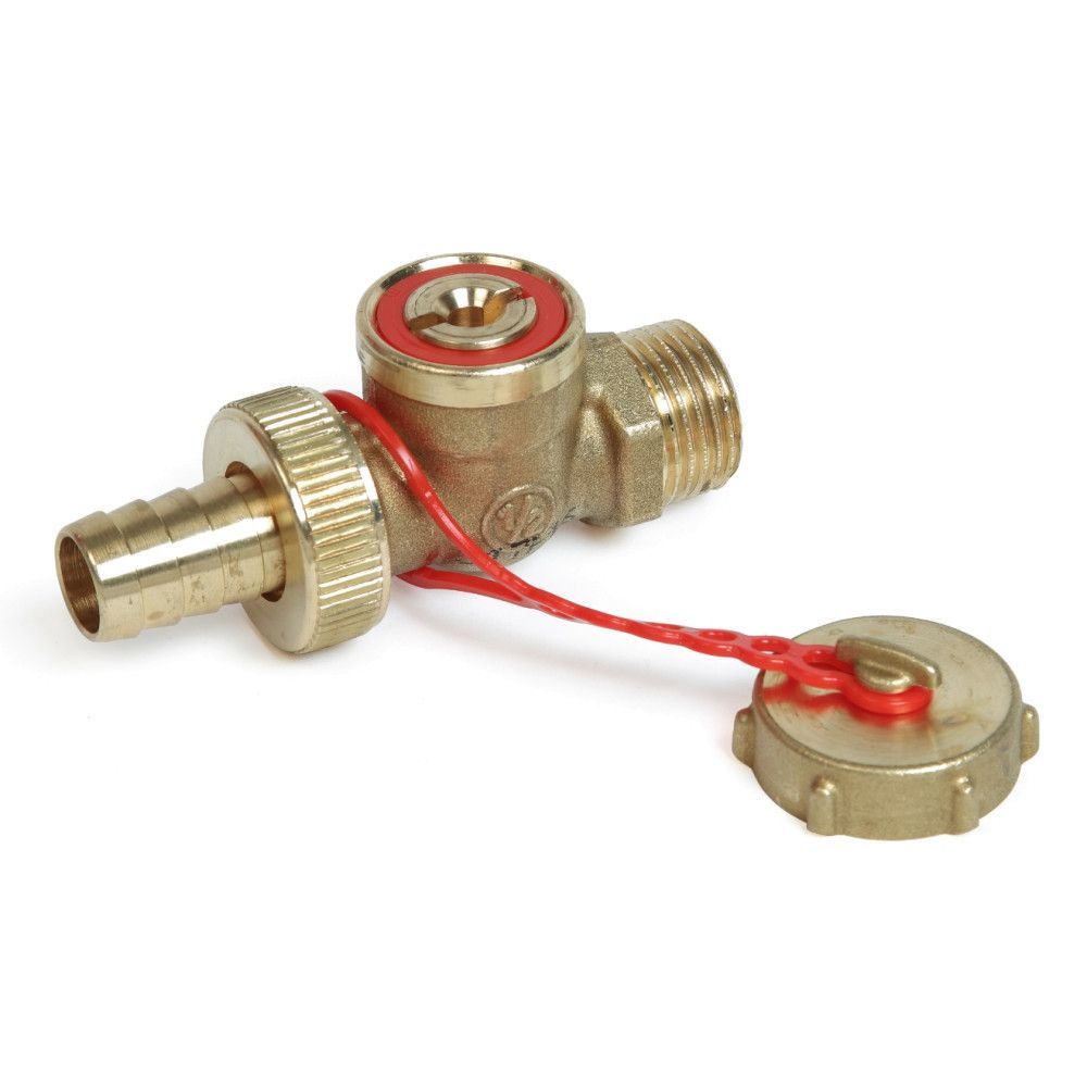 Кран шаровой Giacomini 3/4", НР, выпускной, под отвертку