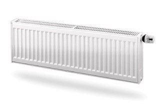 Радиатор стальной панельный EVRA Ramo Ventil Compact 11-300-1000, подкл нижнее правое, RAL 9016 глянцевый