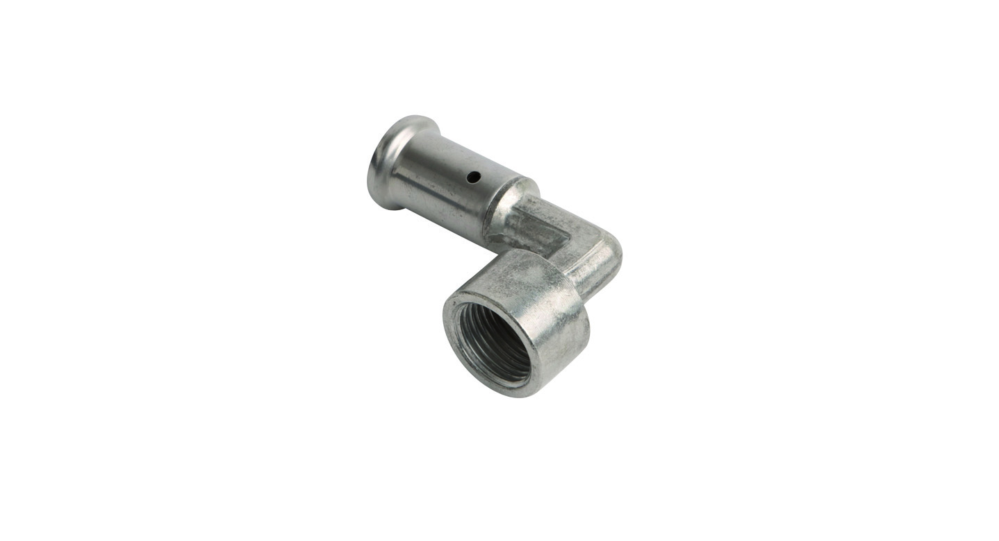 Угольник 90°, ВР, латунь пресс, 20х3/4" Henco