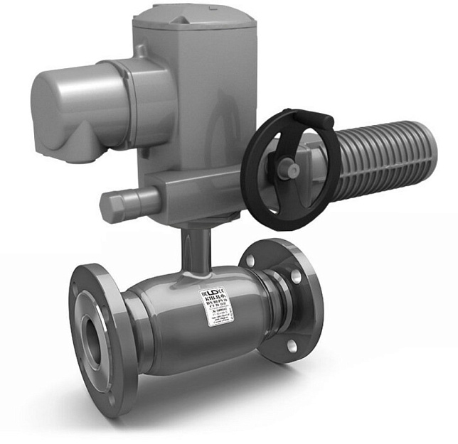 Кран шаровой LD КШЦФР DN150, Pn16 фланец, сталь 20, с редуктором