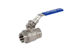 Кран шаровой резьбовой BVS-FR DN25 PN63; с рукояткой; корпус - корр.ст. сталь; шар - корр.ст. сталь AISI316; упл. R-PTFE арм. 15% Ridan