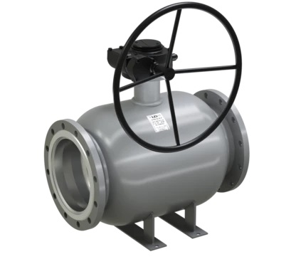 Кран шаровой LD КШЦФ DN350, Pn16 фланец, сталь 20, с редуктором