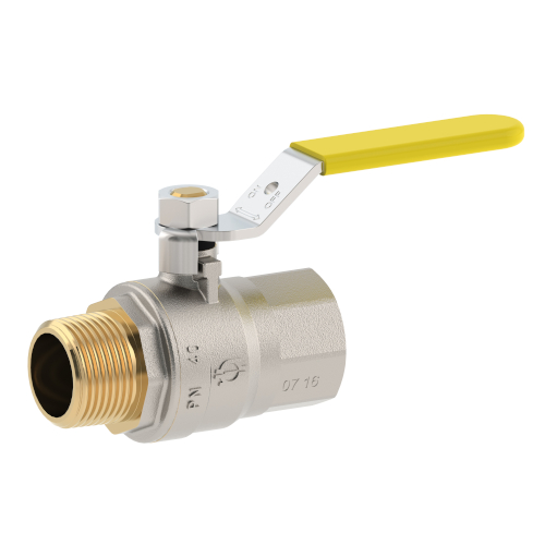 Кран шаровой FUTURGAS для газа , 1/2"ВН, желт.рычаг