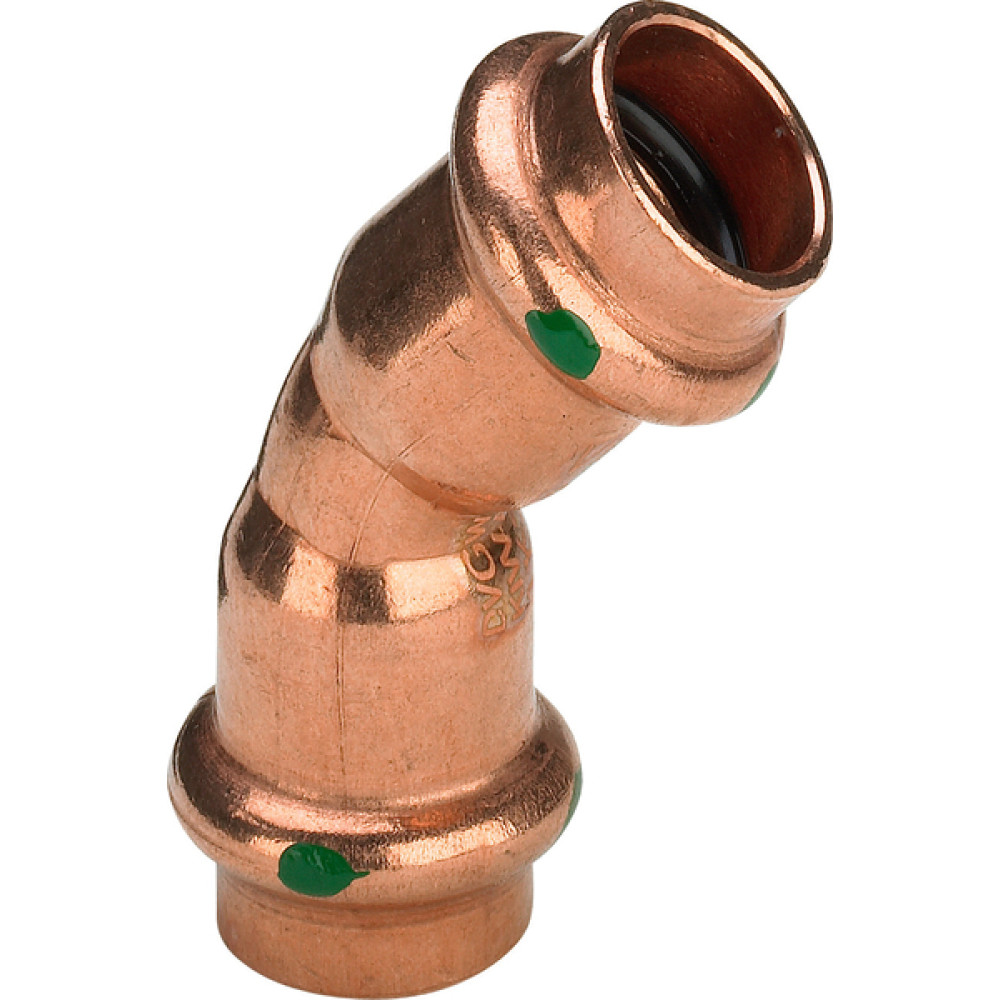Угол Viega BB 45 Profipress, c SC-Contur, 22 мм, медь 292355