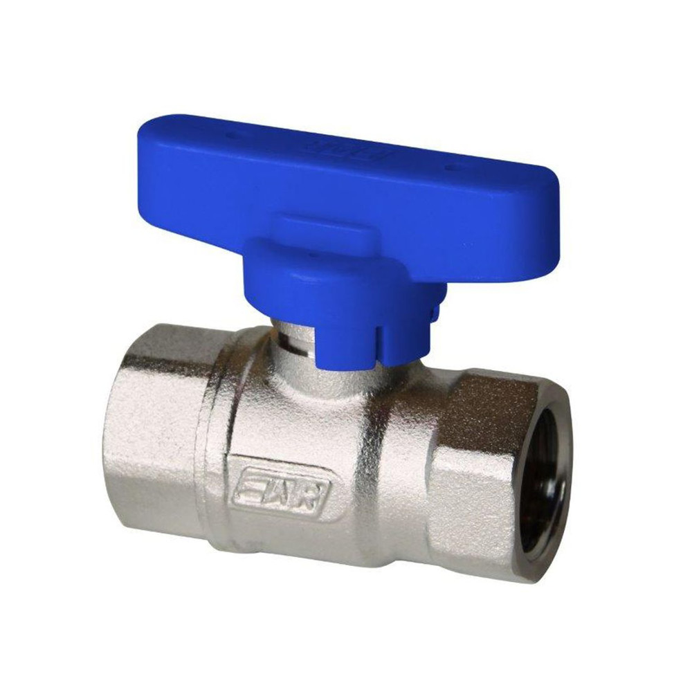 Кран шаровой FAR 3/4", ВР, син. бабочка, хром