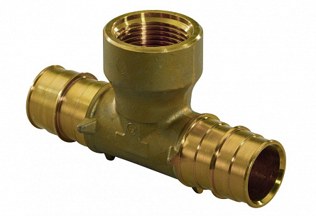 Тройник Q&E с ВР 25-RP1/2"ВР-25 '25И, DR-латунь, Uponor