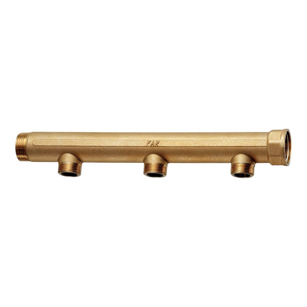 Коллектор 2" (ВР-НР) с 3 отв. 1" НР (межосев. 100 мм)