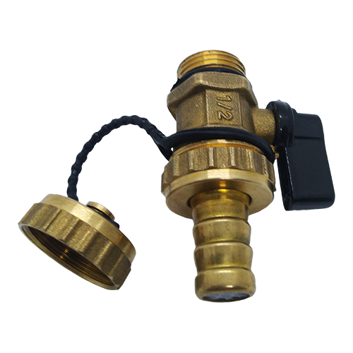 Кран шаровой дренажный с пробкой 1/2" НР (Арт.:EU.ST1058034 12)