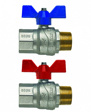 Кран шаровой EVOLUTION, 3/4"ВН, крас.бабочка