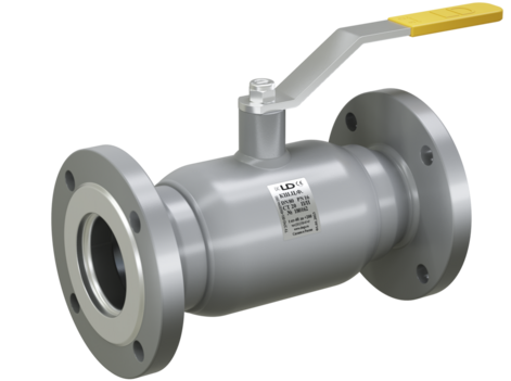 Кран шаровой LD КШЦФ DN200, Pn16 фланец, сталь 20, рычаг