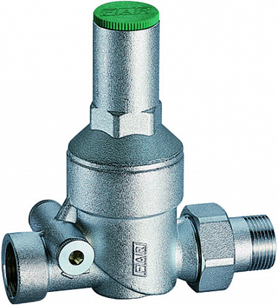 Редуктор 1/2", ВР-НР, без манометра, хромированный FAR