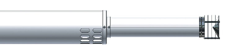 Коаксиальная труба с наконечником L1100 (Арт.:KHG 71413611)