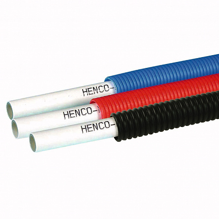 Труба Standard в синей гофре, PEXc-AL-PEXc ф20х2, бухта 100 метров Henco