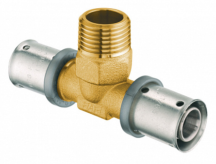 Пресс-тройник 20*2-3/4"НР-20*2, без покрытия FAR
