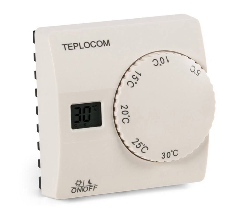Термостат комнатный проводной Teplocom TS-2AA/8A, (код 911)