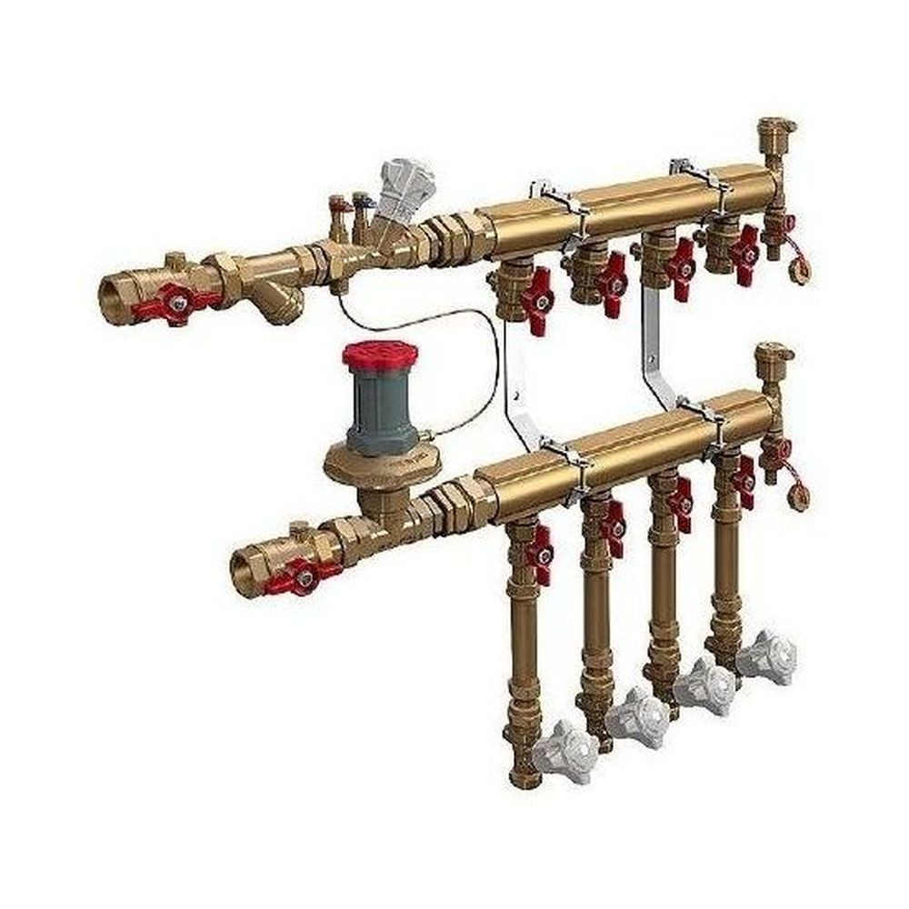 Узел коллекторный этажный с общей балансировкой тип В-3, 1" x 1/2" / 3