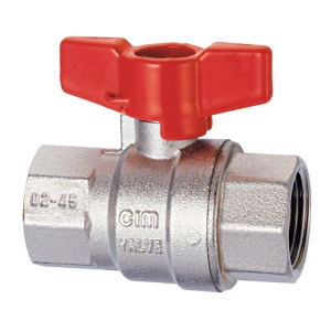 Шаровой кран 1/2" ВВ, серия Т16, (ручка-бабочка) CIM 316 12 (Арт.:CIM 316 12)