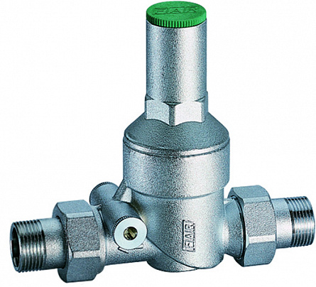 Редуктор 1/2", НР-НР, без манометра, хромированный FAR