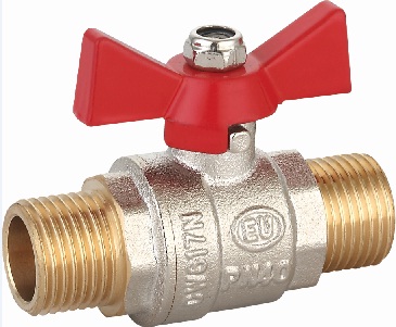 Кран шаровой (ручка-бабочка) 1/2" наружная - наружная резьба EU.ST1286030 12_k