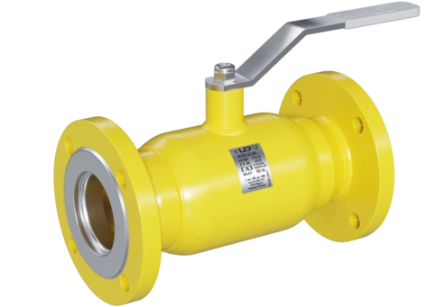 Кран шаровой LD КШЦФ DN50, Pn16 фланец, сталь 20, рычаг, для газа