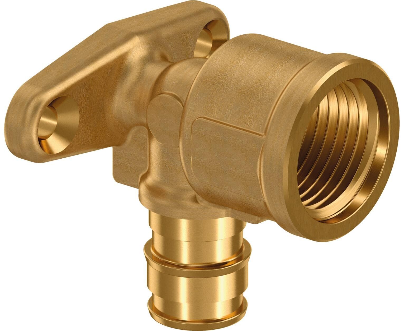 Водорозетка Smart Aqua латунная для труб PE-Xa 20-Rp1/2"ВР L=43мм, тип 1 '40Ф
