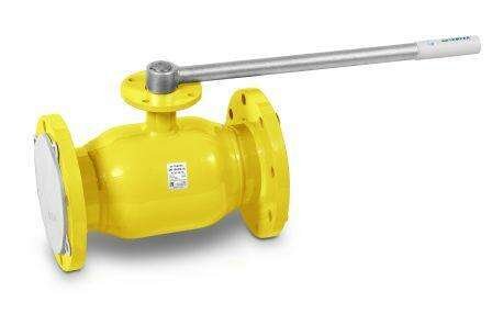 Кран шаровой TEMPER DN150, Pn25 фланец, с фланцем для установки привода, сталь 20, рычаг, для газа