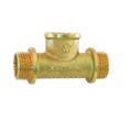Тройник переходной НР/ВР/НР латунный 1/2"х1/2"х1/2" М/F/M Gekon