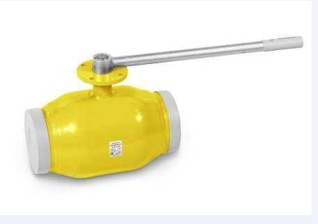 Кран шаровой TEMPER DN100, Pn25 приварка, с фланцем для установки привода, сталь 20, рычаг, для газа