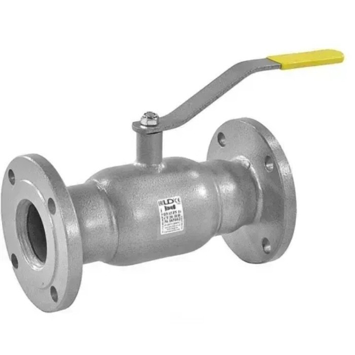 Кран шаровой LD КШЦФ DN125, Pn16 фланец, сталь 20, рычаг
