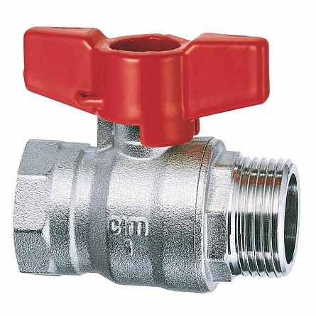 Кран шаровой серии RED6, 1" ВН, ручка-бабочка CIM RED6/1MF 1 (Арт.:CIM RED6/1MF 1)