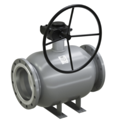 Кран шаровой LD КШЦФ DN300/250, Pn16 фланец, сталь 20, с редуктором