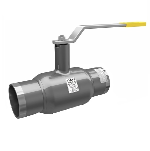 Кран шаровой LD КШЦП DN32, Pn40 приварка, сталь 20, рычаг